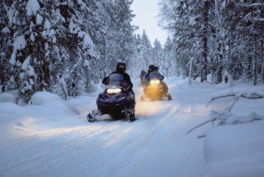 Snowmobiling in Finland