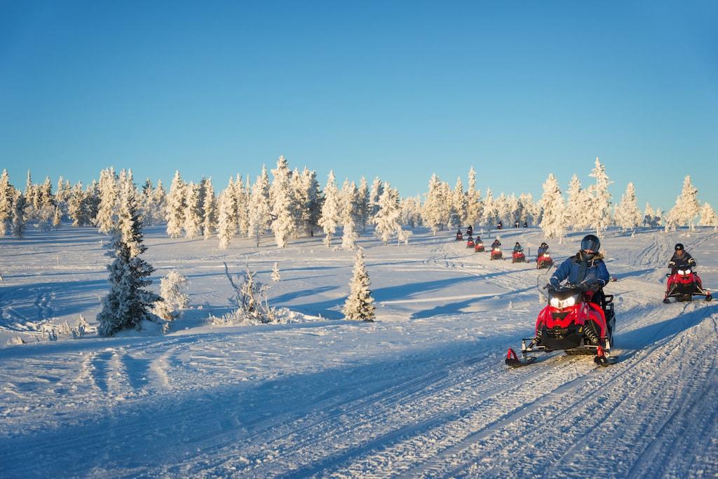 Snowmobiling Finland Snowmobile safaries in Finland - Finland Travel Info